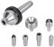 Toplionace Set di Contropunte Rotanti MT2 per Tornio per Legno - 7 Pezzi con Contropunta a Cambio Rapido e Adattatore Acciaio 45#, Lavorate a CNC