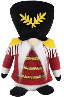 Cartoon Nutcrackers Gnomes Plush Figure Toy With Buttons Christmas Stuffed Soldier Dolls Ornament Great For Gifting Soldier Gnomes Plush Toy