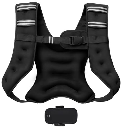 POWER GUIDANCE Weight Vest for Strength Training, Chest Size Adjustable, Practical Bag, Filled with Iron Sand, Ideal for Gym Workouts, Yoga Training and Aerobic Exercises (6lb/2.7kg)