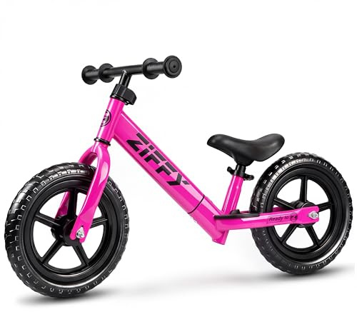 ZIFFY Kinder Laufrad ab 2 Jahre,12 Zoll Balance Bike für 18 Monate–5 Jahre,personalisiertes Namensschild,höhenverstellbar & leicht