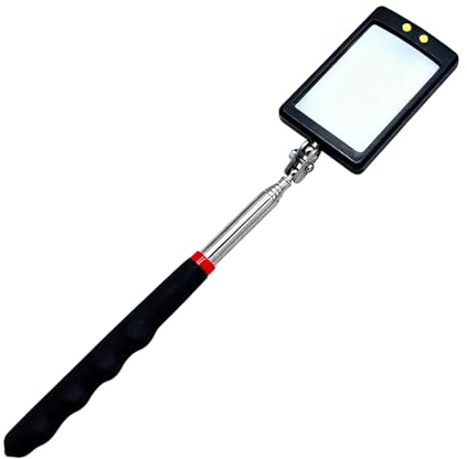 SIGANDG Specchio Telescopico di Ispezione Specchio Ispezione Telescopico Autoveicoli a LED Specchio di Ispezione sotto Il Veicolo Girevole a 360 Gradi,per Le Ispezioni dei Veicoli