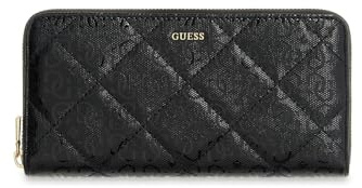 GUESS Geldbörse Libby SLG Zip Around Wallet Black schwarz
