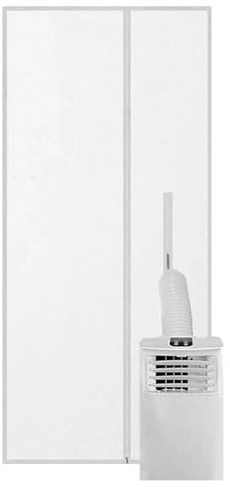 wasofunder Kit de ventilation de fenêtre pour climatiseur portable, Joint Réglable pour Porte Coulissante et Flexible, Kits Étanchéité Fenêtre Climatiseur, Pour Sèche-Linge Cuisine Maison Panneau Sol