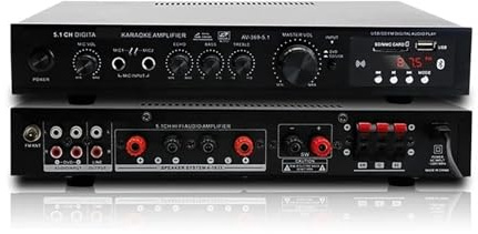 Radio 5.1 Channel Stereo High Power Amplifier Super Bass Rate Stage Home Theater HiFi Amplifier