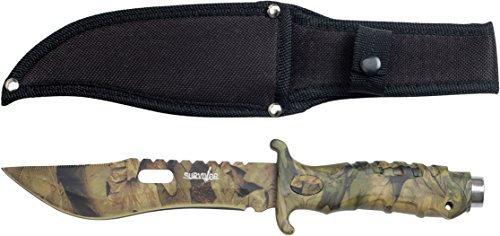 Survivor Outdoormesser, Gesamtlänge cm: 26,67, camo beschichteter griff, SUVI-1135