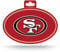 NFL San Francisco 49ers Color Team Logo Oval Aufkleber