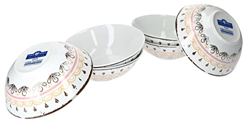 Van Well Viva 6tlg. Müslischalen-Set für 6 Personen I Salat-/Suppenschale I edles Porzellan I spülmaschinengeeignet