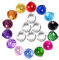 MerryNine gemischte Bunte Kristallkugel Prisma mit gebohrtem Loch Sonnenfänger, Regenbogen-Anhänger, hängende Kristalle Prismen für Fenster, für Feng Shui, als Geschenk (20mm)