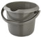 keeeper Eimer mit integrierter Mess-Skala und ergonomischem Griff, 5 l, Mika Eco Line, Eco-Grau