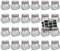 Wellgro Einmachglas mit Bügelverschluss - 550 ml Bügelverschlussglas - Glas Made in Germany - Menge und Farbe wählbar, Farbe:Rot, Stückzahl:24 Stück