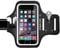 iPhone 6 7 8 SE(2020 2022) Armband, JEMACHE Touch ID Supported Gym Sports Running Workouts Arm Band Case for iPhone 6/6S/7/8/SE 2nd 3rd Generation (Black) (Dark)