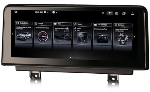 Erisin 10.25 8-Core Android 13 4GB+64GB Radio de Coche Estéreo Navegación de Automóvil para BMW Serie 3 F30 F31 F34 Serie 4 F32 F33 F36 M3 M4 BT 5.0 CarPlay Android Auto Canbus IPS WiFi OEM iDrive