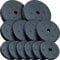 ScSPORTS® Set Pesas - Juegos 17,5 a 45kg, Rellenos de Cemento, Discos Plásticos, Ø 31mm - Levantamiento, Placas, Discos, Platos, Gimnasio (27,5kg (2 x 5 + 4 x 2,5 + 6 x 1,25))