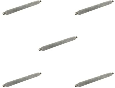 Leisurealeaneag Lot de 5 porte-bagues en velours éponge de 21 cm - Gris - 21 cm