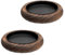 2 Platos para Velas, Candelabros de Madera, Portavelas para Velas de Hasta 8 cm de Diámetro, Posavasos Redondos, Bandeja para Bodas, Decoración de Mesa y Salón