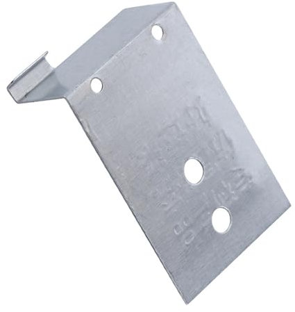 100 placas de fijación de puerta de acero inoxidable para marco de puerta de madera, soportes auxiliares con agujeros de tornillo para puerta