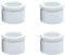 AIPILEI Lot de 4 pieds de meubles réglables de 3 cm en plastique ABS - Pieds de rechange pour meubles, canapé, bureau, lit, blanc