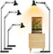 High Reptile Heat Lamp Stand with Lampshade, 360° Adjustable Swing Arm Terrarium Lamp Holder, E26/E27 Ceramic Socket Floor Light Stand for Animals Tortoise Aquarium Vivarium Plants