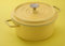 Pentole calibro pentole non rivestite padella antiaderente con pentola con zuppa per tavoli da tavola per la stufa a gas smalto (colore: giallo, dimensione: 4-5l) Visione