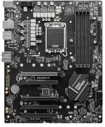 motherboard Fit For MSI PRO B760-VC 14900KF 13900K 12900K 12600K 12400F 12100F CPU DDR5 6800MHz HDMI NVME M.2 ATX