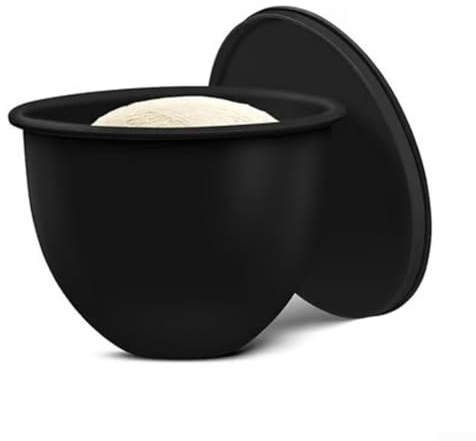 Silikon-Schüsseleinsatz für 5-Qt-Küchenmaschine, Mixer-Schüsselauskleidung für Rührschüssel, geräuscharm, rutschfest, aus Silikon, 23 x 23 x 18,5 cm, stabil(A Black)
