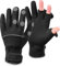 normani Wasser- und Winddichte Angel Handschuhe Winterhandschuhe Fishingsports Anglerhandschuhe 2,5 mm Titanium-Neopren Farbe Schwarz/Grau Größe 4XL