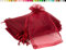 Creativery 10 Stück Organzasäckchen 13x18 cm Weinrot Bordeaux