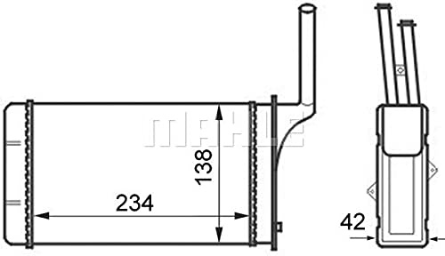 Mahle AH 49 000S - Intercambiador de calor para interiores