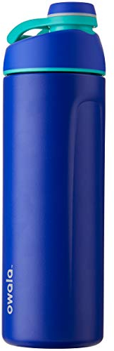Owala Twist-Cap - Botella de agua isotérmica de acero inoxidable, 710 ml, Smooshed Blueberry