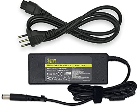 new net - Alimentatore Caricatore Caricabatteria da 19.5V 4.62A 90W Compatibile con Notebook HP PPP012D-S 709986-003 710414-001 ADP-90WH D 14-e027TX 14-e028TX [7.4x5.0mm]