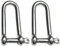 AERZETIX - Set di 2 - Grillo forgiato lungo autobloccante - filettatura M6-1500kg - in acciaio inossidabile A4 - C49823