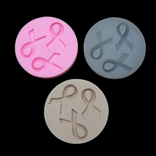 SOFEAo AIDS Cancer Awareness Bow Porte-clés Moule en Silicone Ruban Arc Moules en résine époxy