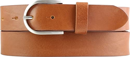 BELTINGER Damen-Gürtel aus Vollrindleder 3,5 cm | Jeans-Gürtel für Damen 35mm | Chino-Gürtel mit runder Gürtelschließe