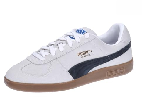 PUMA Unisex Handball Indoor Court Shoe, White Black-Gum, 40.5 EU
