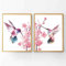 HMXQLW Colibri Toile Peinture Fleurs de Cerisier Affiche Decoration Murale Tableau Art, Impression sur Toile Salon Chambre Maison Maternelle Decor Murale Aesthetic Art sans Cadre (2X40X60CM)