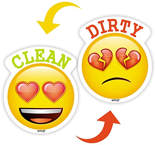 MORCART Emoji Geschirrspüler Magnete, Clean Dirty Sign, Für Geschirrspüler, Kühlschränke, Waschmaschinen usw