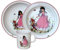 Vajilla infantil de 3 piezas, porcelana, diseño moderno y colorido de cuento de hadas de Blancanieves L.E.R.D.93