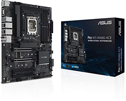 ASUS Pro WS W680-ACE Workstation Mainboard Sockel Intel LGA 1700 (ATX-Mainboard, PCIe 5.0, DDR5, 3x PCIe 4.0, USB 3.2 Gen 2)