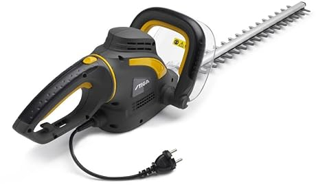 Tagliasiepi elettrico STIGA HT 105c (500W), doppia lama da 51cm, distanza tra i denti di 15mm, pesa solo 3kg