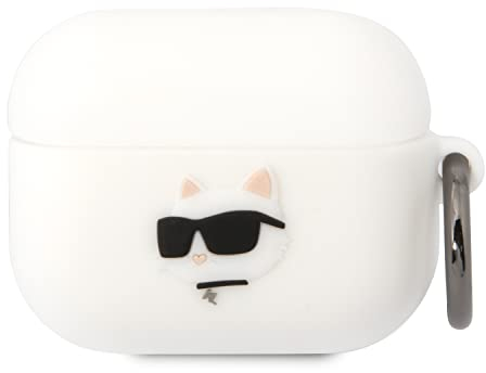 Karl Lagerfeld Silicone NFT Choupette Head 3D hülle AirPods Pro, weiß