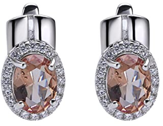 Farbwechselnde Sultanit Ohrstecker 925 Silber Oval 8 * 6mm Erstellt Diaspore Ohrringe für Frauen Geschenk