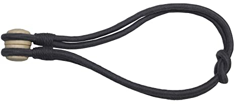 GARDINIA Raffhalter Kordel für Vorhänge und Gardinen, Mit Magnet zur einfachen Befestigung, 47 cm, Magnetische Raffspange, Grau