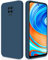 GiiYoon Cover Compatibile con Xiaomi Redmi Note 9 Pro/Note 9S Custodia in Silicone, Custodia Antiurto Custodia Sottile in Silicone con Strato Interno in Fibra e Protezione della Fotocamera, Blu