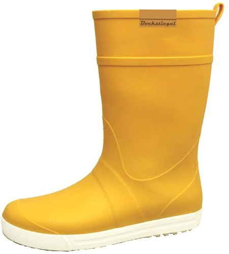 Bockstiegel Damen Gummistiefel Silke halbhoher Regenstiefel, Farbe:gelb/weiß, Größe:40 EU