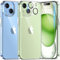 TAURI Clear for iPhone 15 Plus Case, and HD Screen Protector, [Not-Yellowing] [12 FT Grade Protection] Shockproof Phone Case for iPhone 15 Plus 6.7 inch