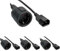 Netz Adapter Kabel, InLine®, Kaltgeräte C14 auf Schuko Buchse, 1m (1 Stück) (Packung mit 4)