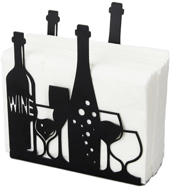 SUPERDANT servilletero vertical Servilletero para Mesas Vino Y Copas Servilletero de Hierro Dispensador de Servilletas Independiente Soporte para Pañuelos de Mesa Servilleteros de Tela Rústicos