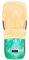 WERNER CHRIST BABY Lammfell-Fußsack FLIMS ICONIC LINE– vollfelliger Buggy, Kinderwagen-Fußsack (ab 6 bis 36 Mo.), medizinisches Fell, universal mit Langsschlitzen in green