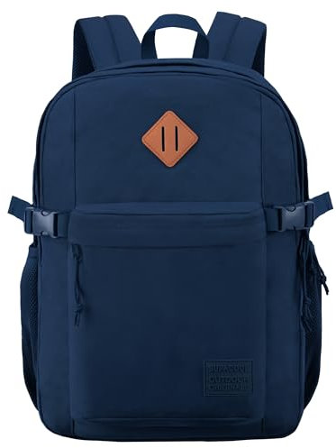 SUPACOOL Leichter lässiger Rucksack für Damen und Herren, Reiserucksack, Großer Rucksack für Jungen und Mädchen, Kinderrucksack, Laptop Fach (Blau)