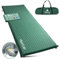 HIKENTURE Isomatte Selbstaufblasend, 5CM Dicke Camping Matratze aus Schaumstoff, Selbstaufblasbare Luftmatratze, Bequeme Schlafmatte für Camping, Outdoor, Wandern, Reisen, Zelt (Dunkelgrün-A4)